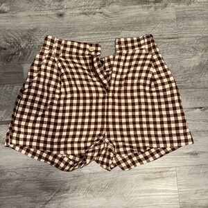 Ghanda Plaid Shorts